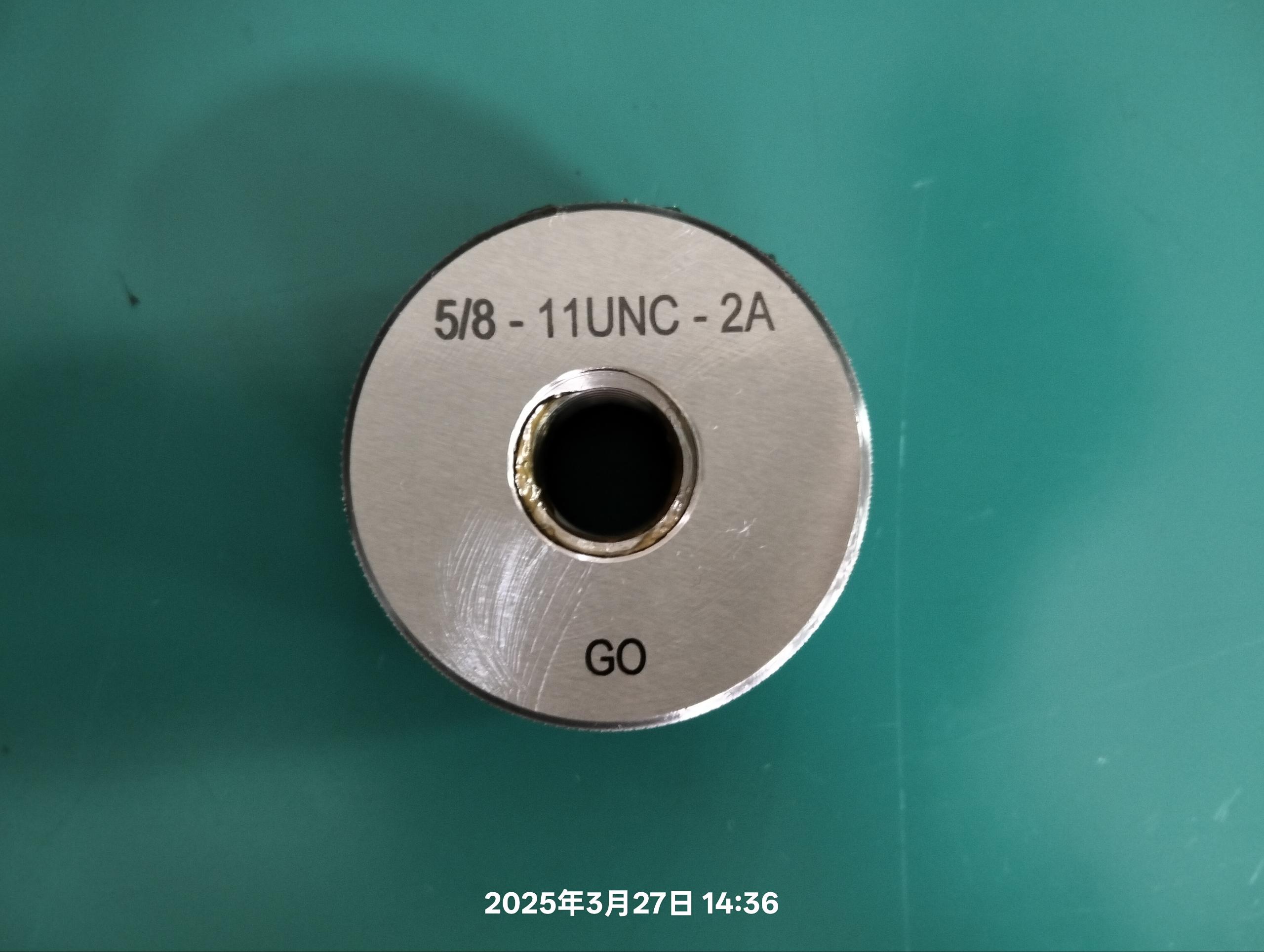 ANSI Thread ring gauge GO UNC 2A