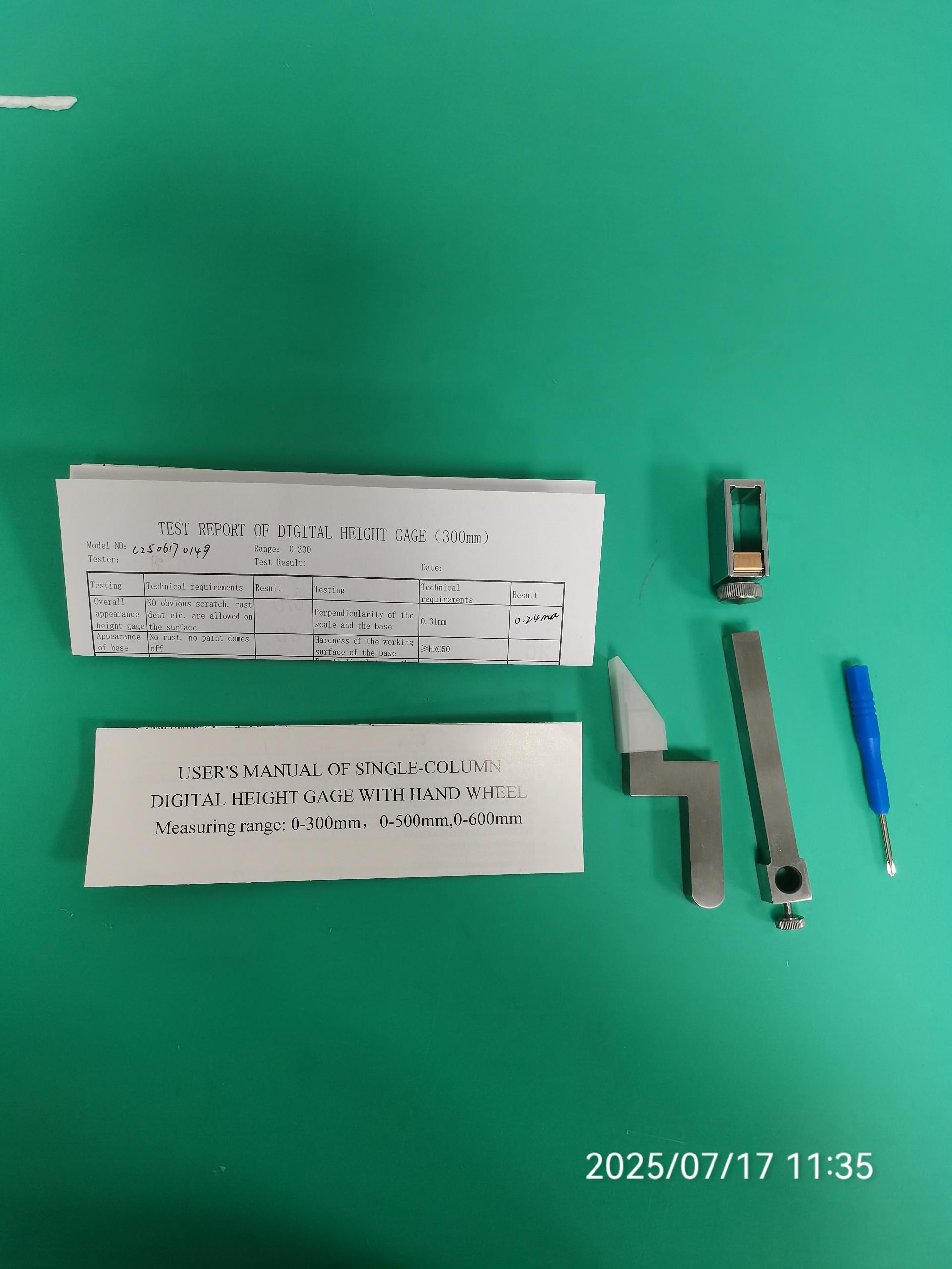 digital height gauge with wheel,metal housing