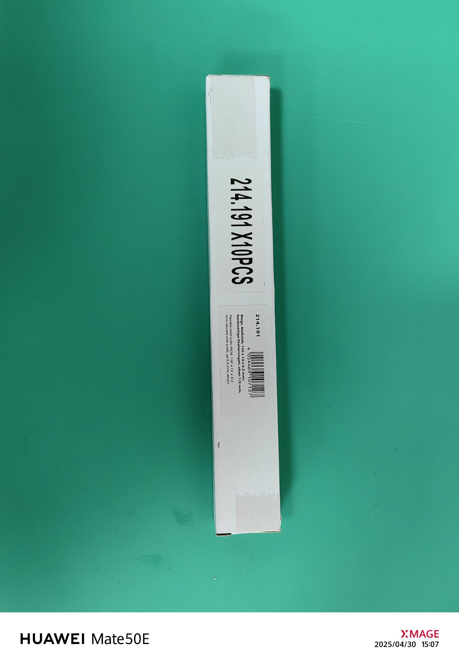 Stainless steel ruler