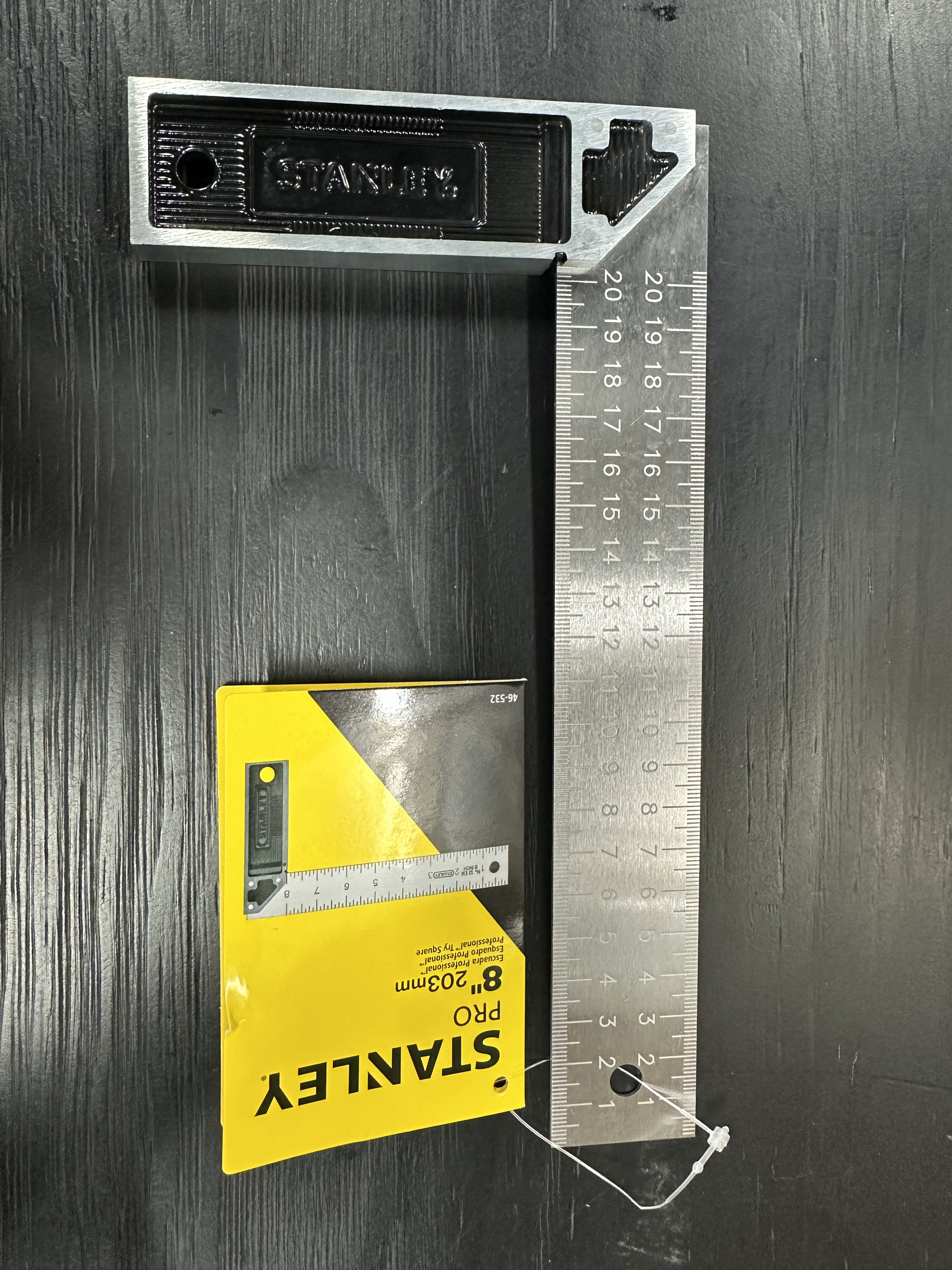 Zinc base try square