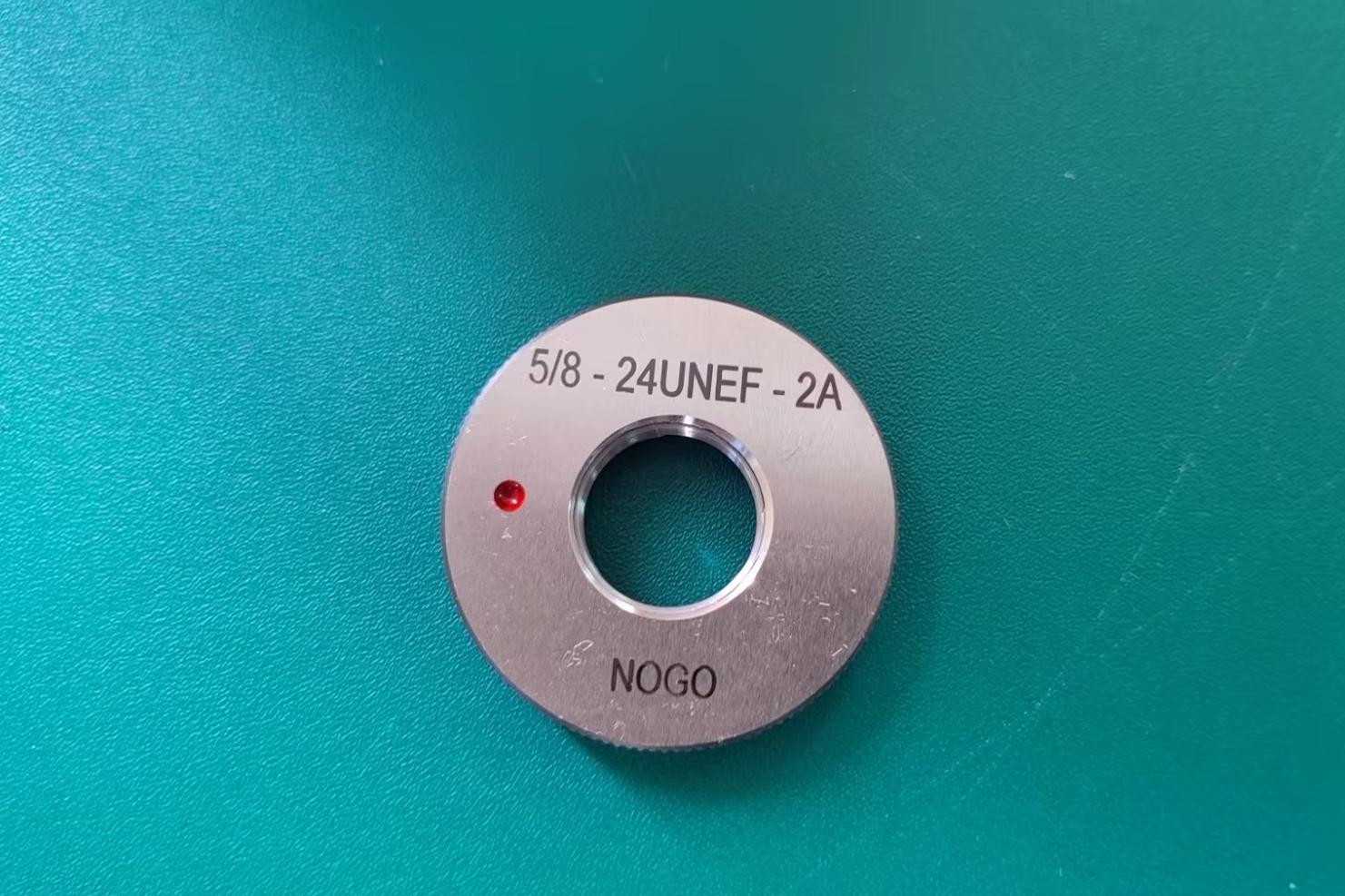 ANSI Extra fine thread ring gauge NO GO UNEF 2A